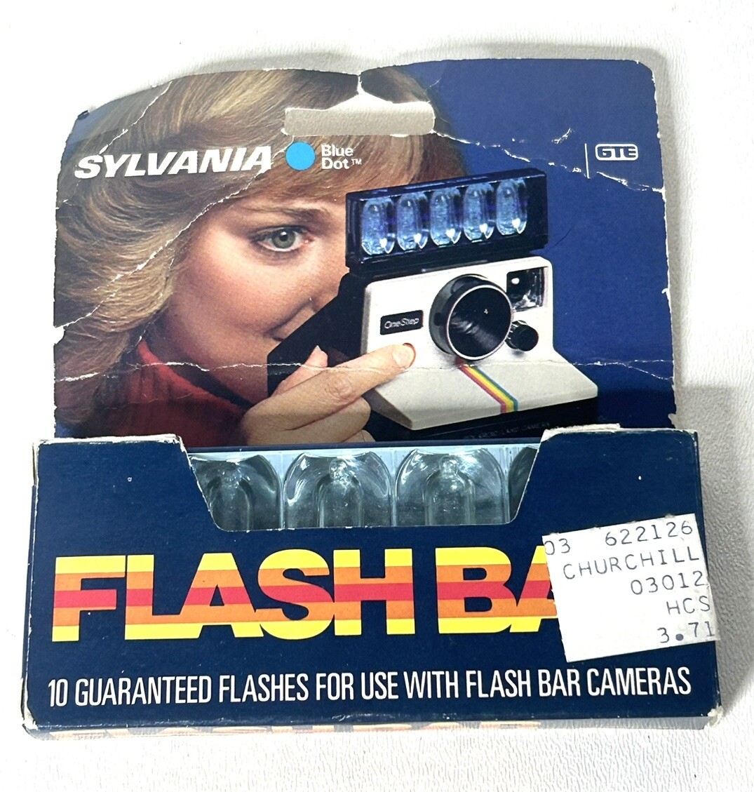 Vintage GTE Sylvania Blue Dot Flash Bar 10 Flashes – NEW in original package