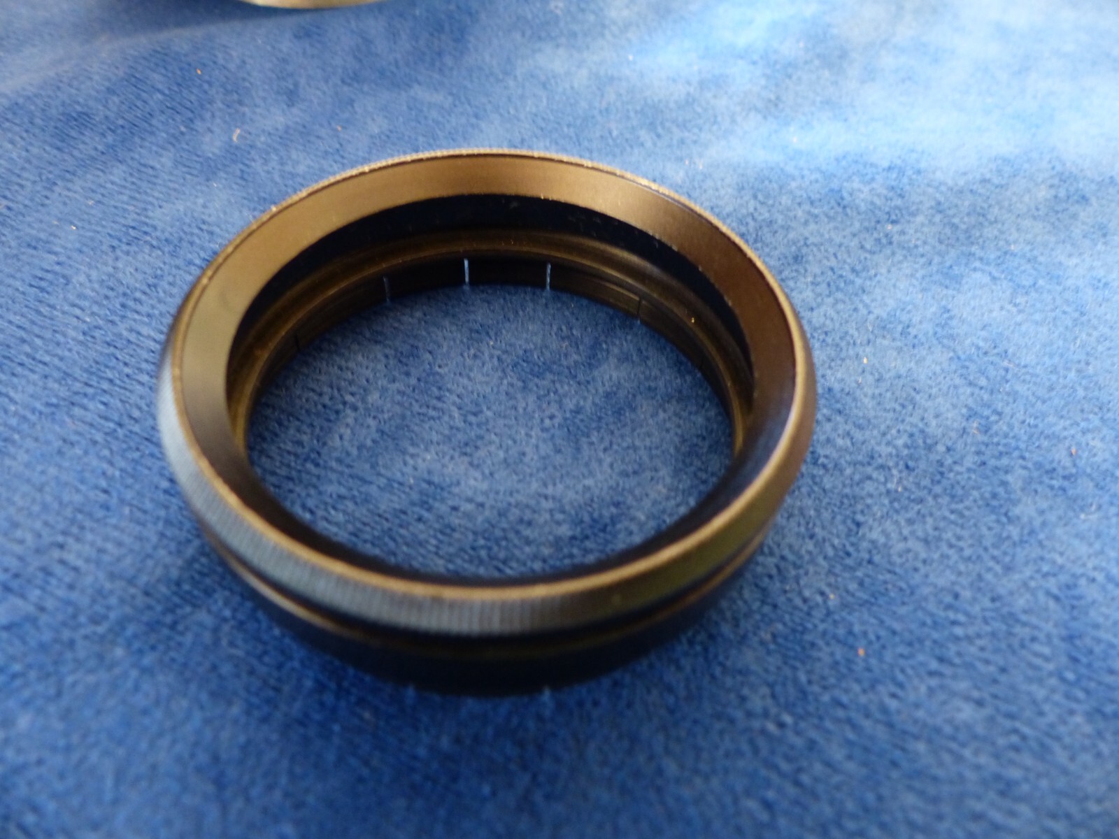 Tiffen square lens shade and 44 mm push-on adapter and red 1 filter in case