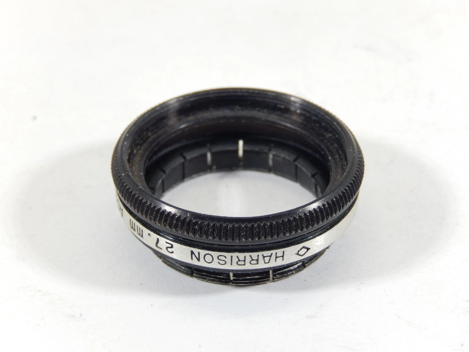 VINTAGE HARRISON 27MM SIZE V SLIP-ON LENS ADAPTER & RETAINING RING