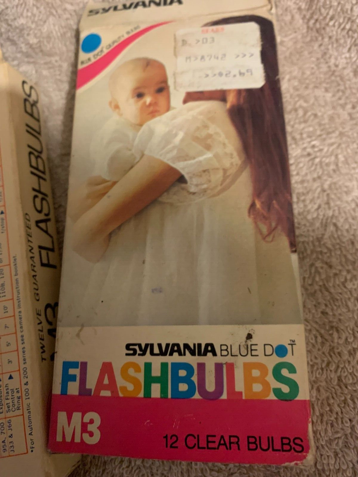 Vintage GE M3B & Sylvania Blue Dot M3 Flashbulbs NOS