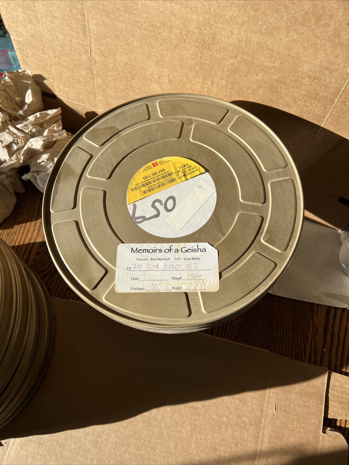 5 Vintage Eastman Kodak Movie Film Reel Shipping Case Containers 11 X 11”