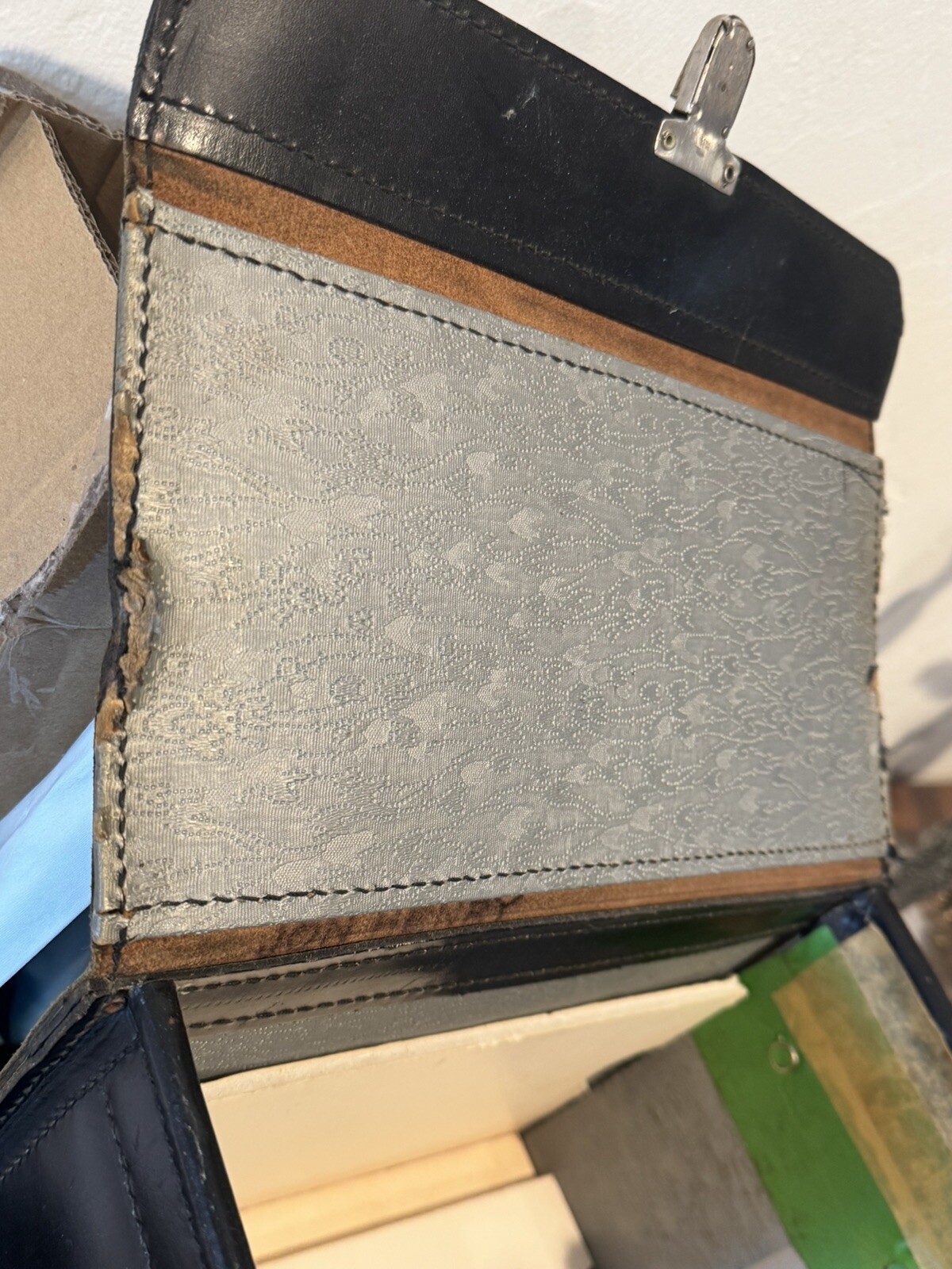 Vintage Coast Camera Case Black Genuine Cowhide Leather