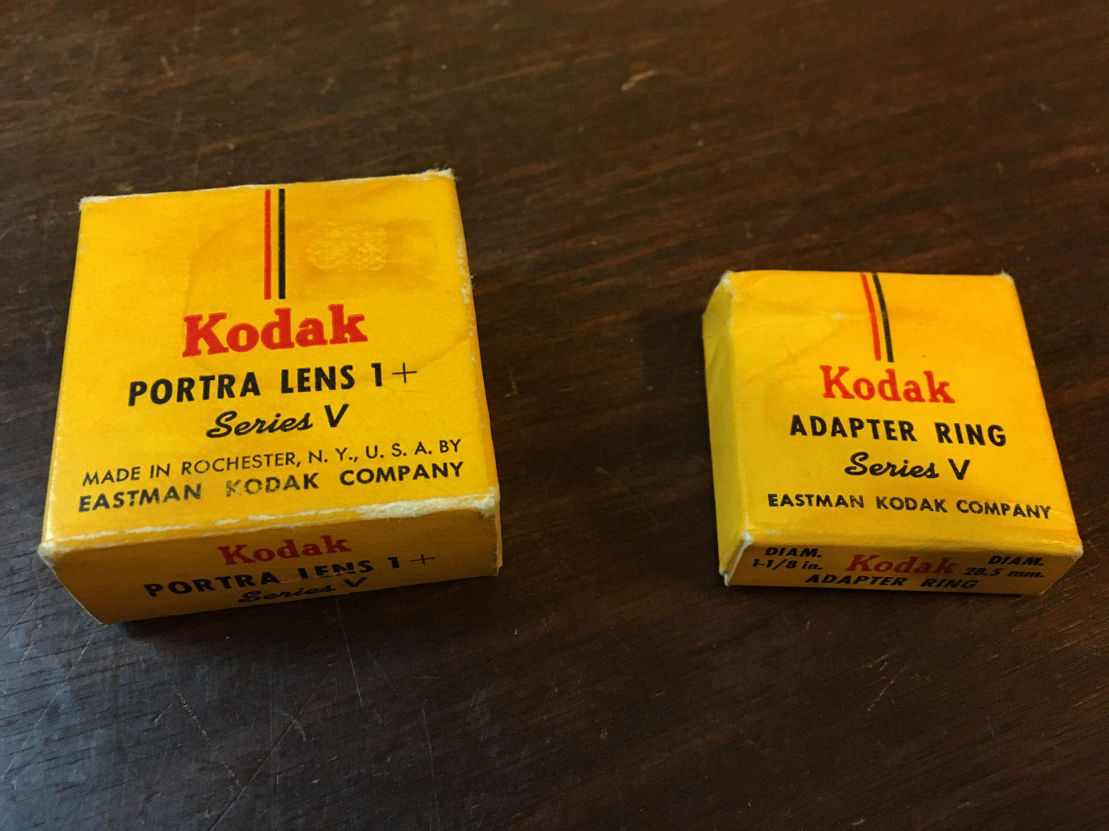 Kodak Vintage Camera Parts, Portra Lens 1+, & Adapter Ring, Series V