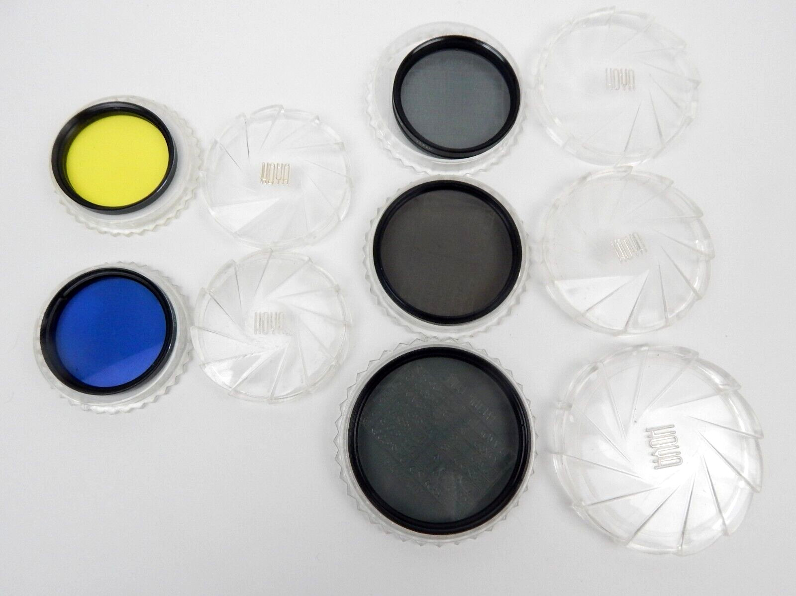 5H HOYA Camera Filter Lot 5 Pcs Japan Blue Yellow More!