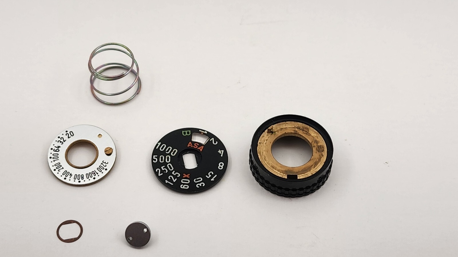 Pentax K1000 35mm SLR Camera Parts: Shutter Speed Dial & ASA Assembly