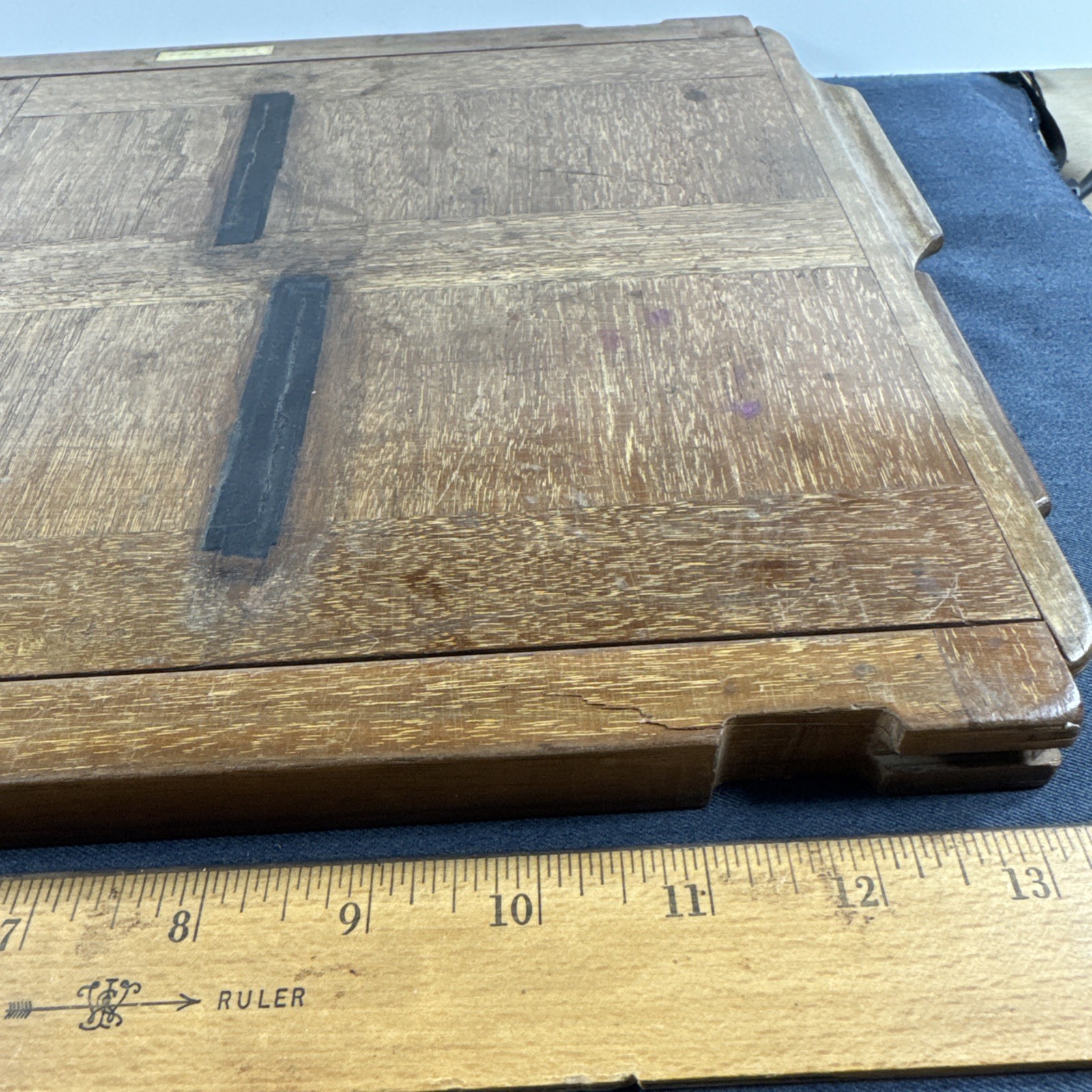 10x12in Wooden Double Sided Glass Plate Holder for Tailboard Camera