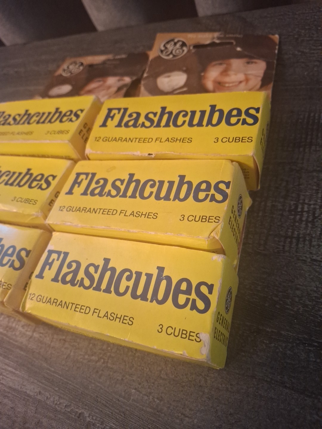 6 NIP Vtg. GE Flashcube Cameras Standard Cubes.. 3 Cubes/12Flashes