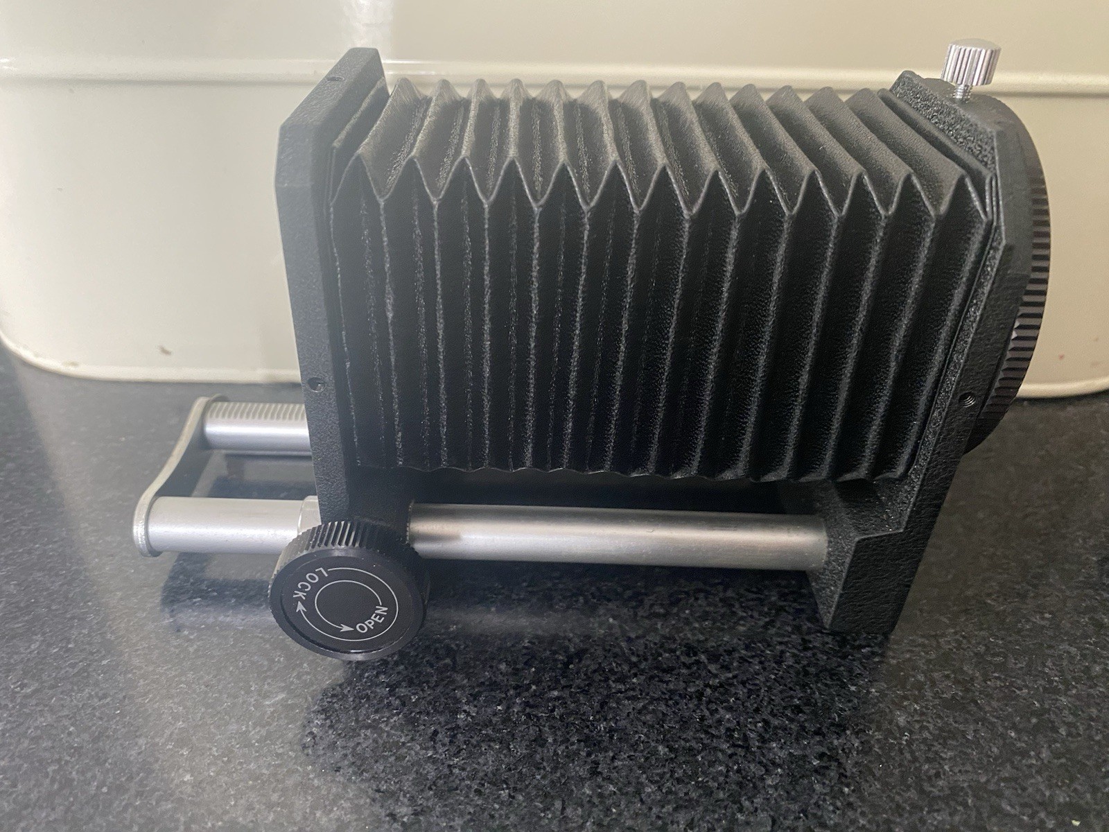 Vintage Hansa Camera Bellows On Rail. Focus Ect