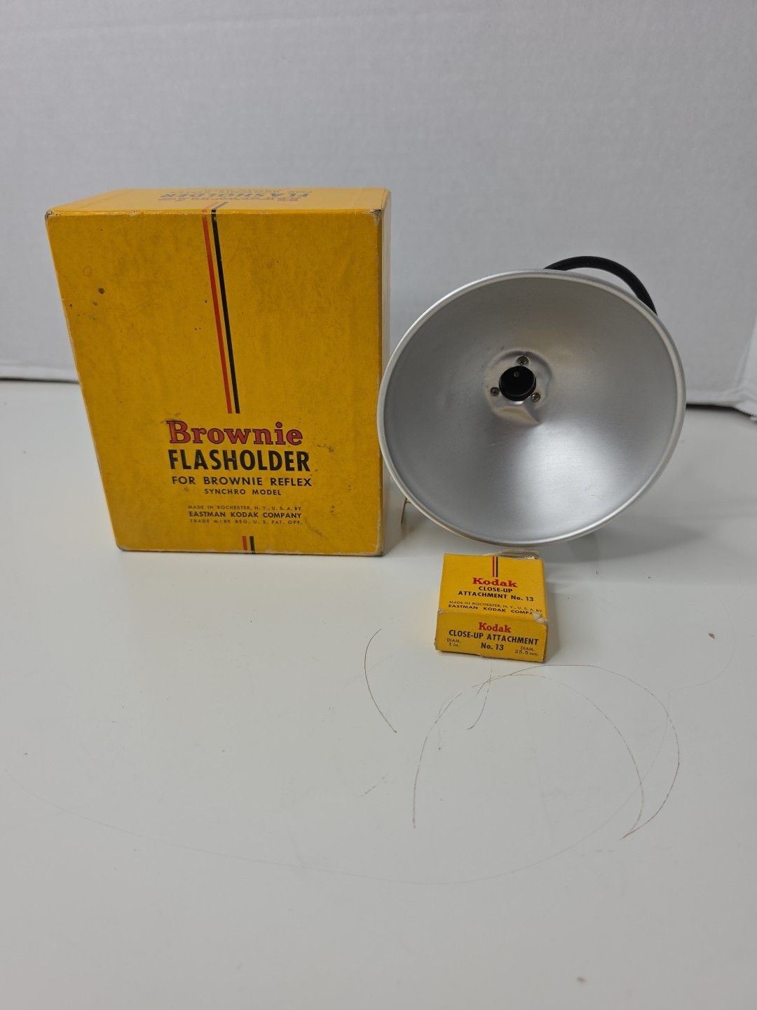 Vintage Brownie Flasholder for Brownie Reflex Synchro Model Camera in Box