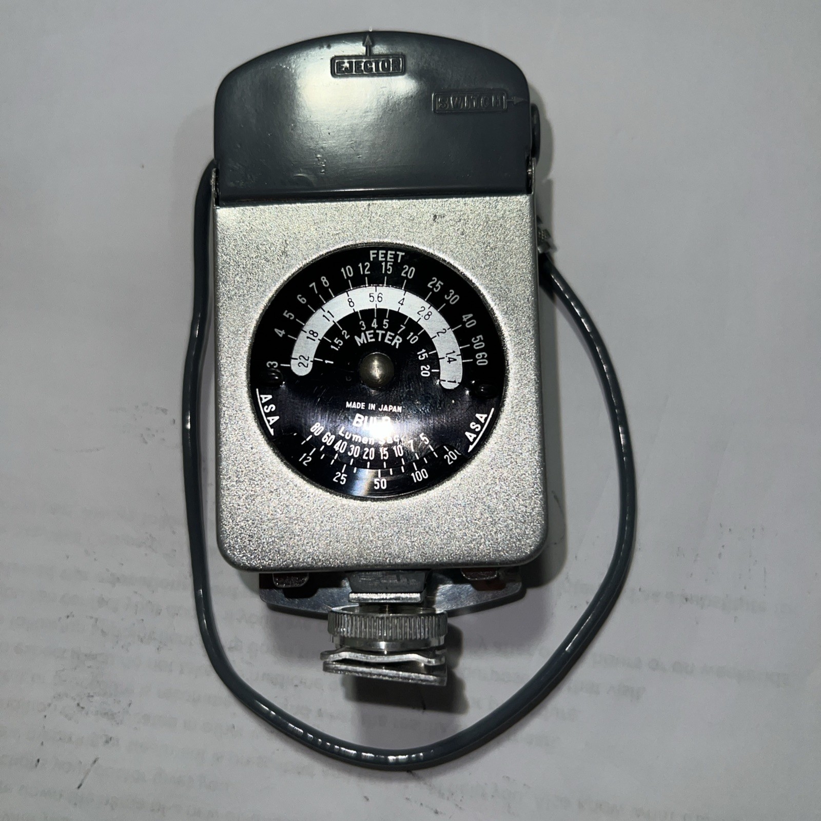 Vintage Camera Fan Flash Baby Blitz Pocket Fan Flash San-ei Sangyo Not Tested