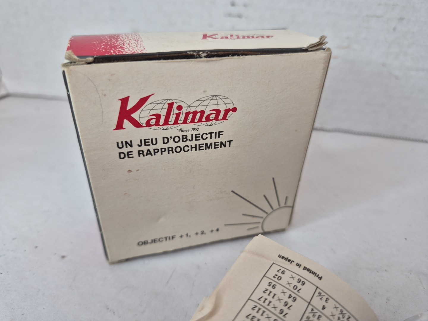 Kalimar 49mm Close Up Filter Set +1 +2 +4 Diopters with Case Vintage Macro