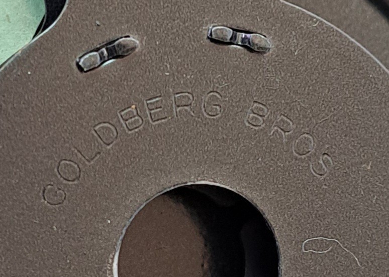 Vintage GOLDBERG BROTHERS 200′ 8mm Film Storage Cans 6 With Box & Stickers BIN30