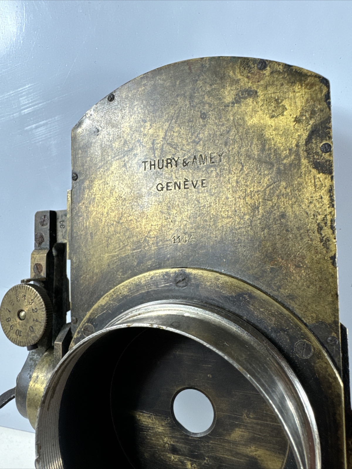 Large Thury & Amey of Geneva All Brass Shutter For Barrel Lens #1134 – Excellent
