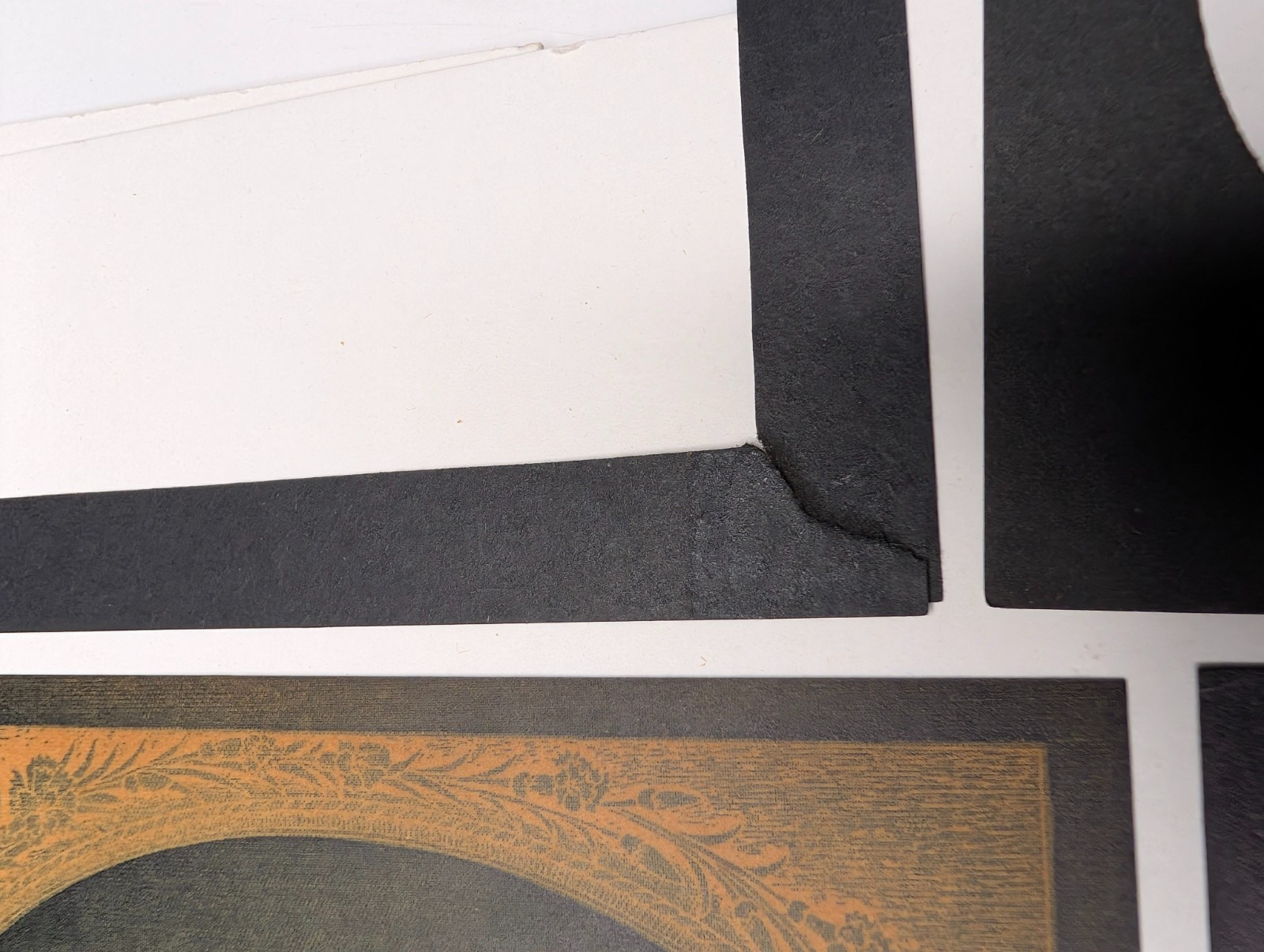 SET 1910s Ornate Millard Manning Photo Matts Negative Frames Develop RPPC Postal