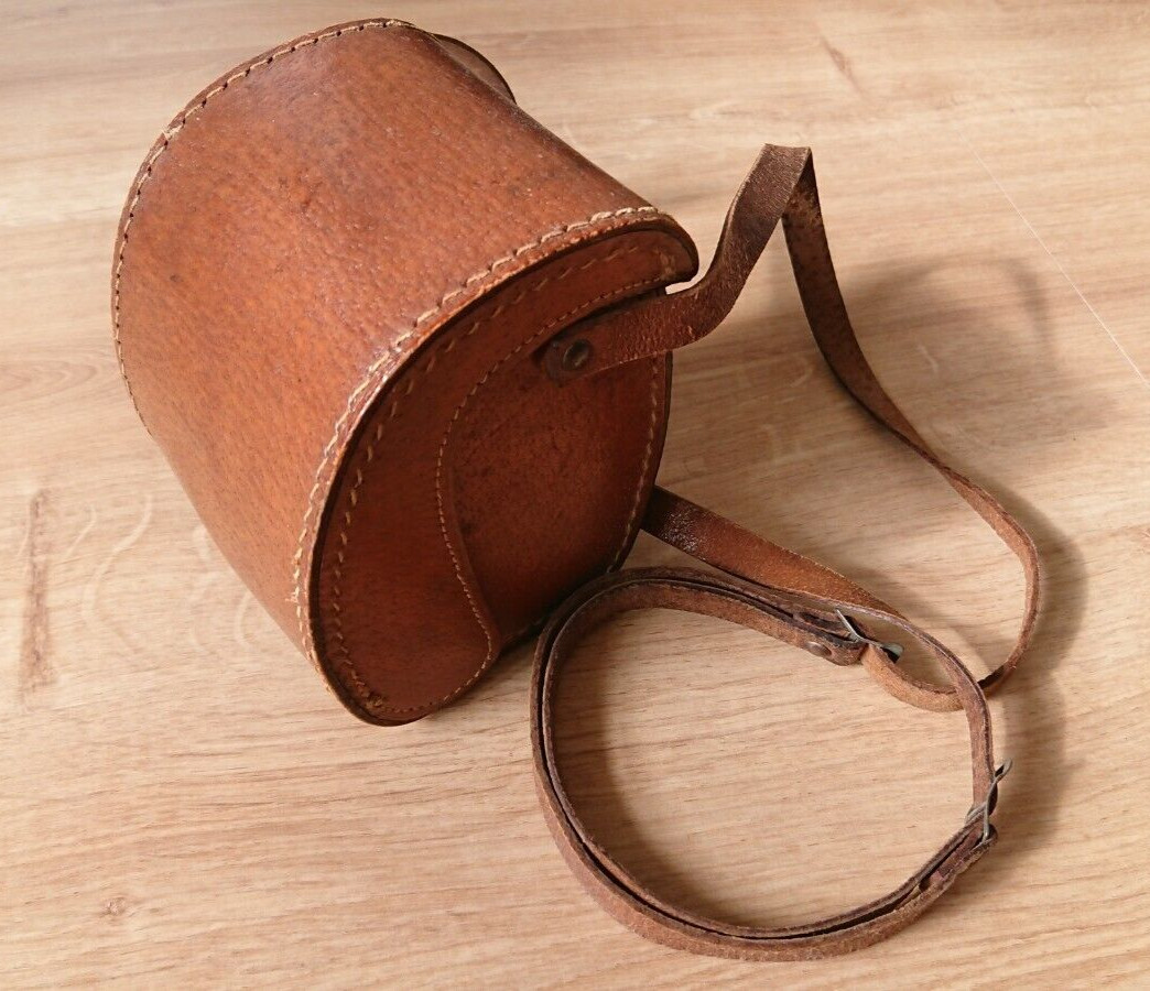 Brown Leather Case Cover for MOM Fotobox Foto Box Hungarian 6×6 cm Film Camera