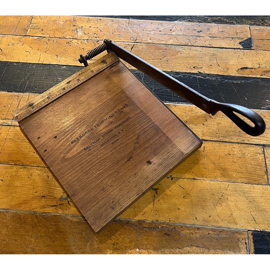 Antique EASTMAN KODAK No. 2 Trimming Board with Cutting Handle 1920’s Made USA