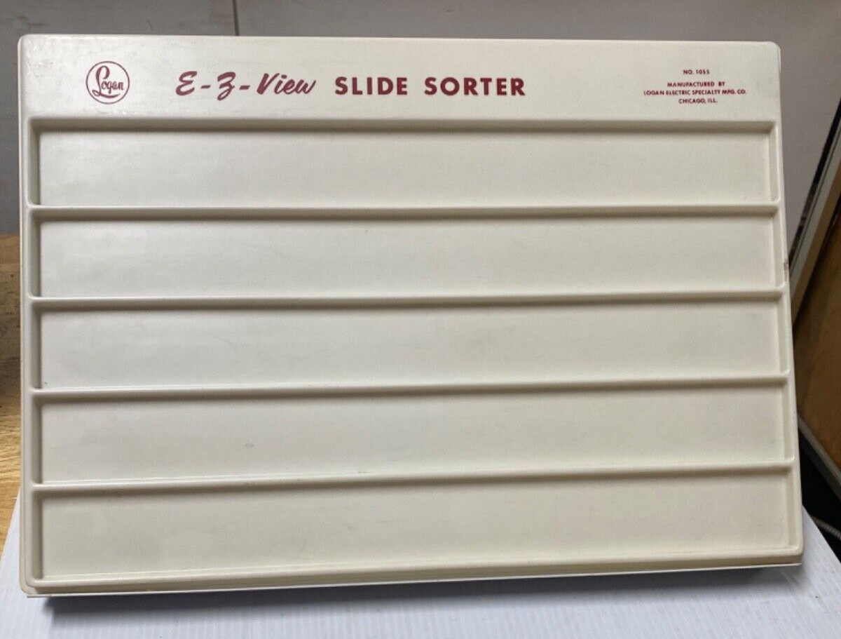 LOGAN ILLUMINATED SLIDE SORTER E-Z VIEW WITH ORIGINAL BOX #1055 ***NO LIGHT