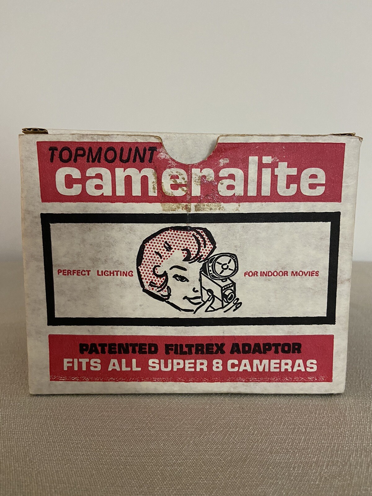 Vintage Topmount Cameralite 91 Acme Lite Movie Camera Light For Super 8 Cameras