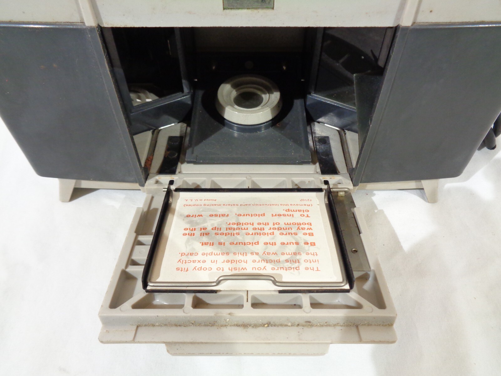 Vintage Polaroid Print Copier Model 230 Works But Has Damaged Power Cable
