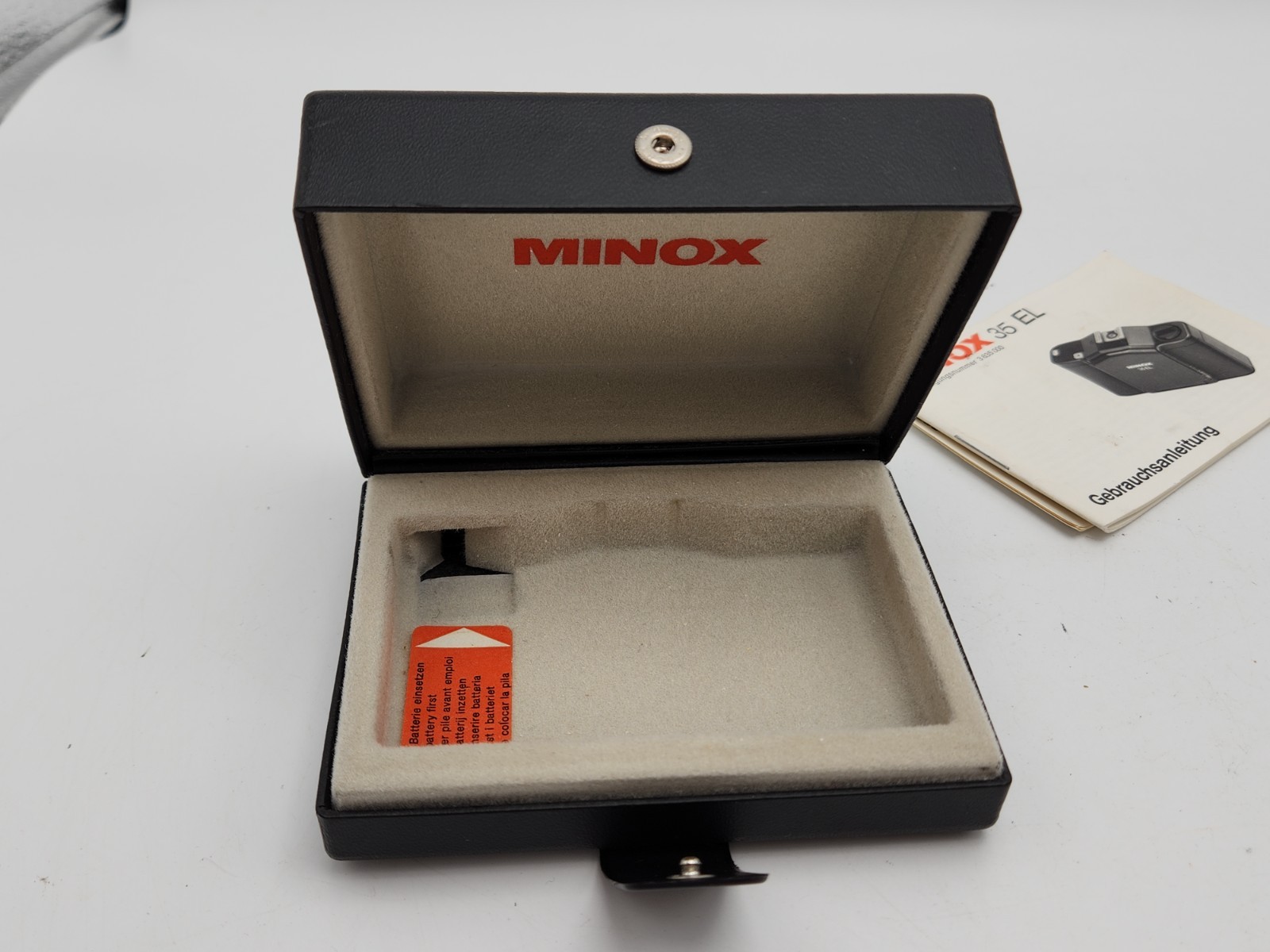 Box ONLY – Minox 35 EL Plastic Display Case for Subminiature Camera Germany