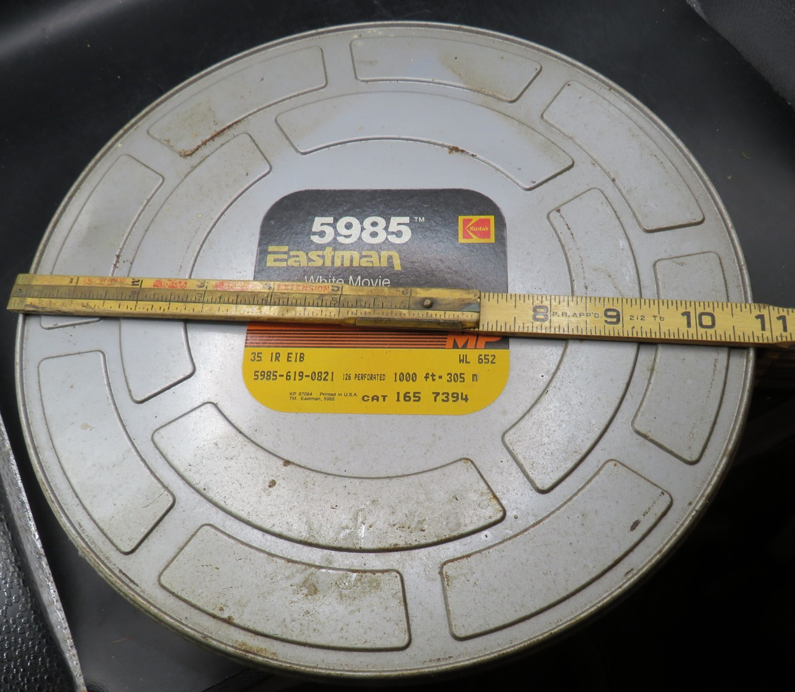 Film Can/Canaster for Eastman Kodak 5985 White Movie Leader Reel-Canaster Only
