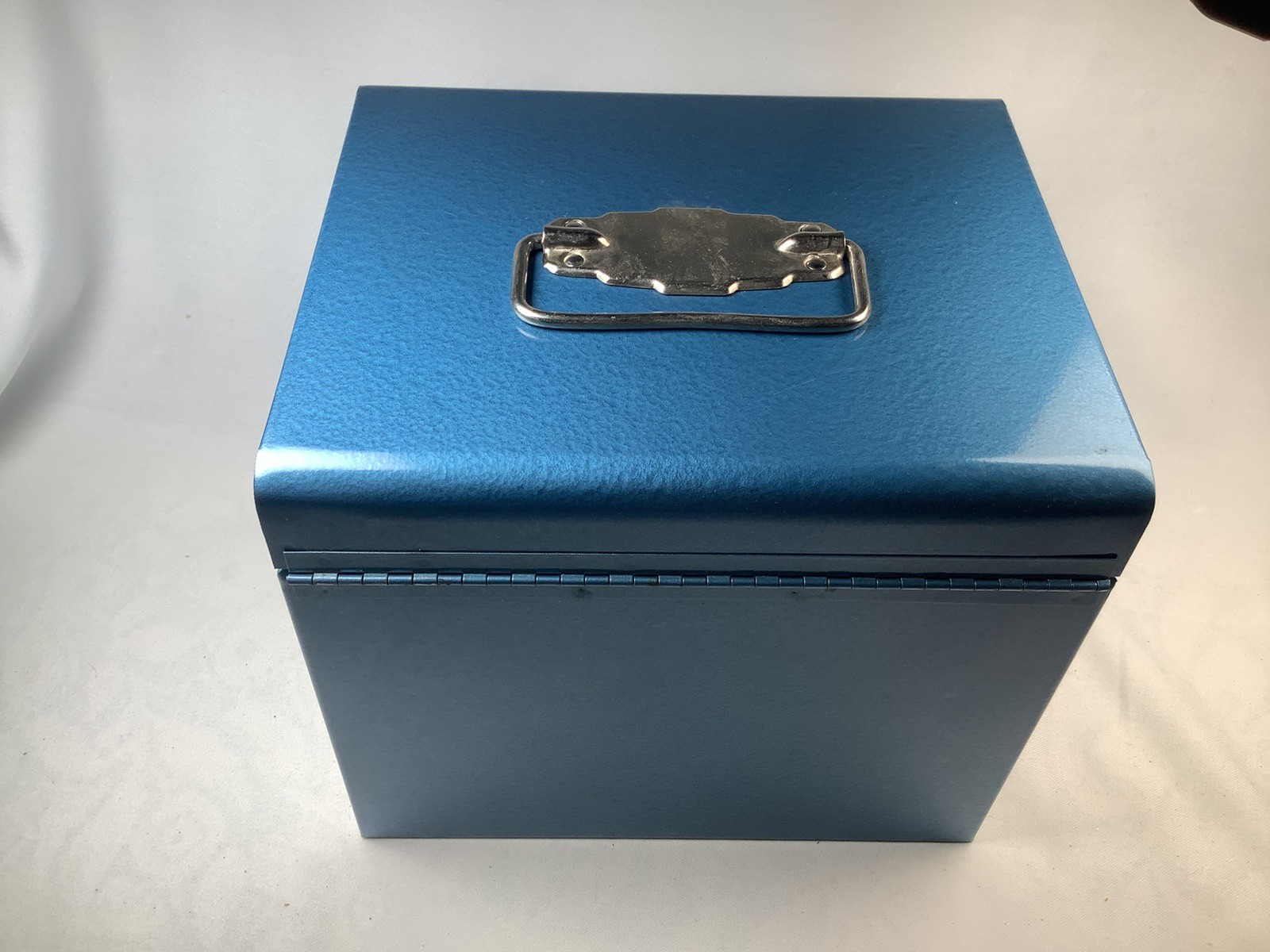 Vintage Logan Deluxe No. 185 8MM All Metal Film Reel Chest Storage Box W/Spicer