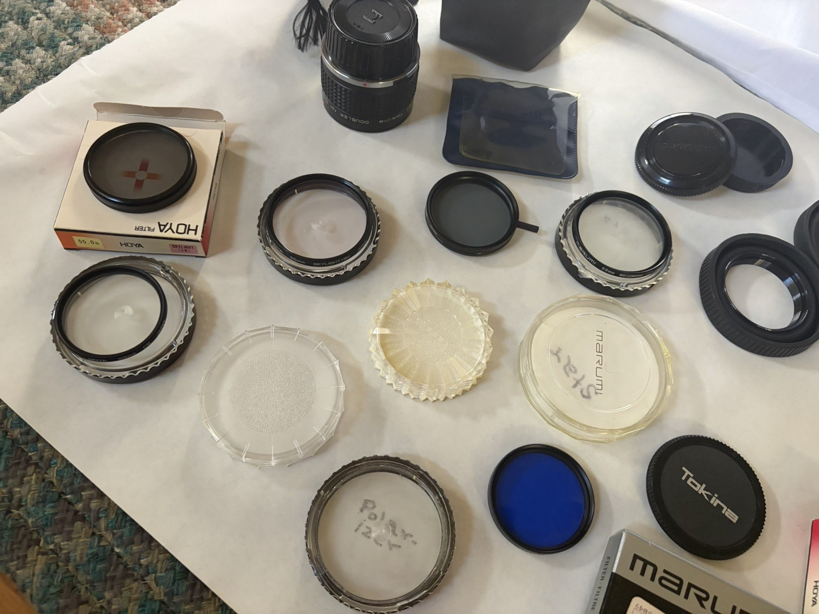 Lot of Vintage Camera Lens Accessories Tiffen, Marumi, Tokina, Hoya Japan