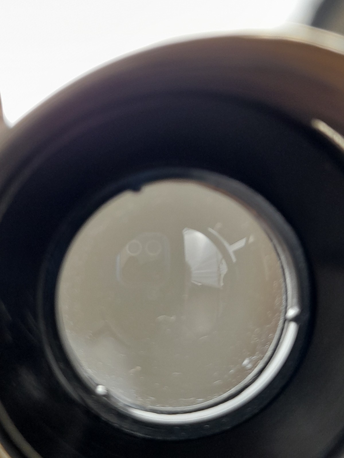 Vintage magnifying loupe for viewing film frames L-5 Bakelite box USSR KOMZ