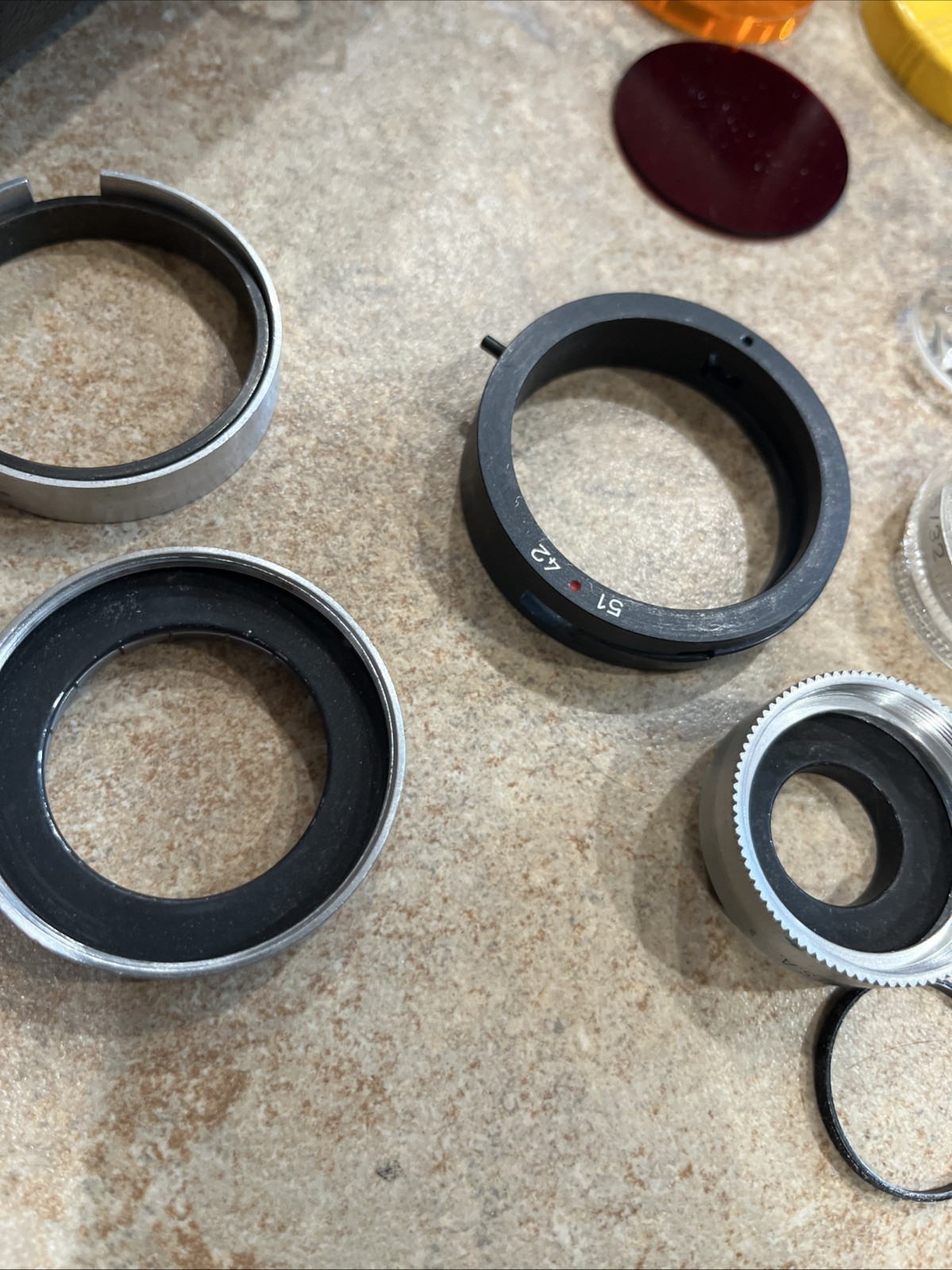 Vintage Kodak Adapter Ring Series V, Case Lens