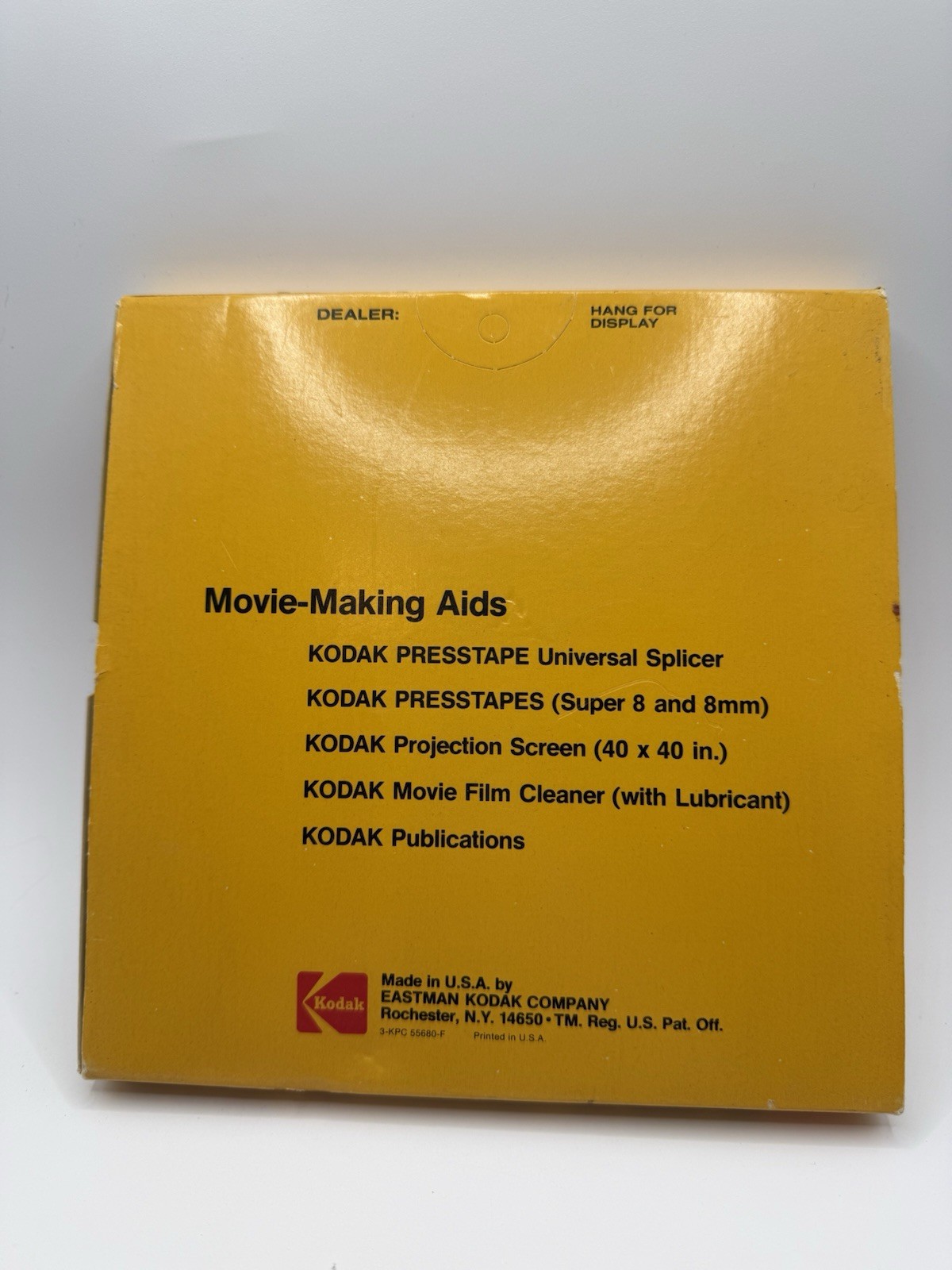 Vintage Plastic Kodak 884 Movie Reel Super 8 & 8mm 400 ft in Original Box
