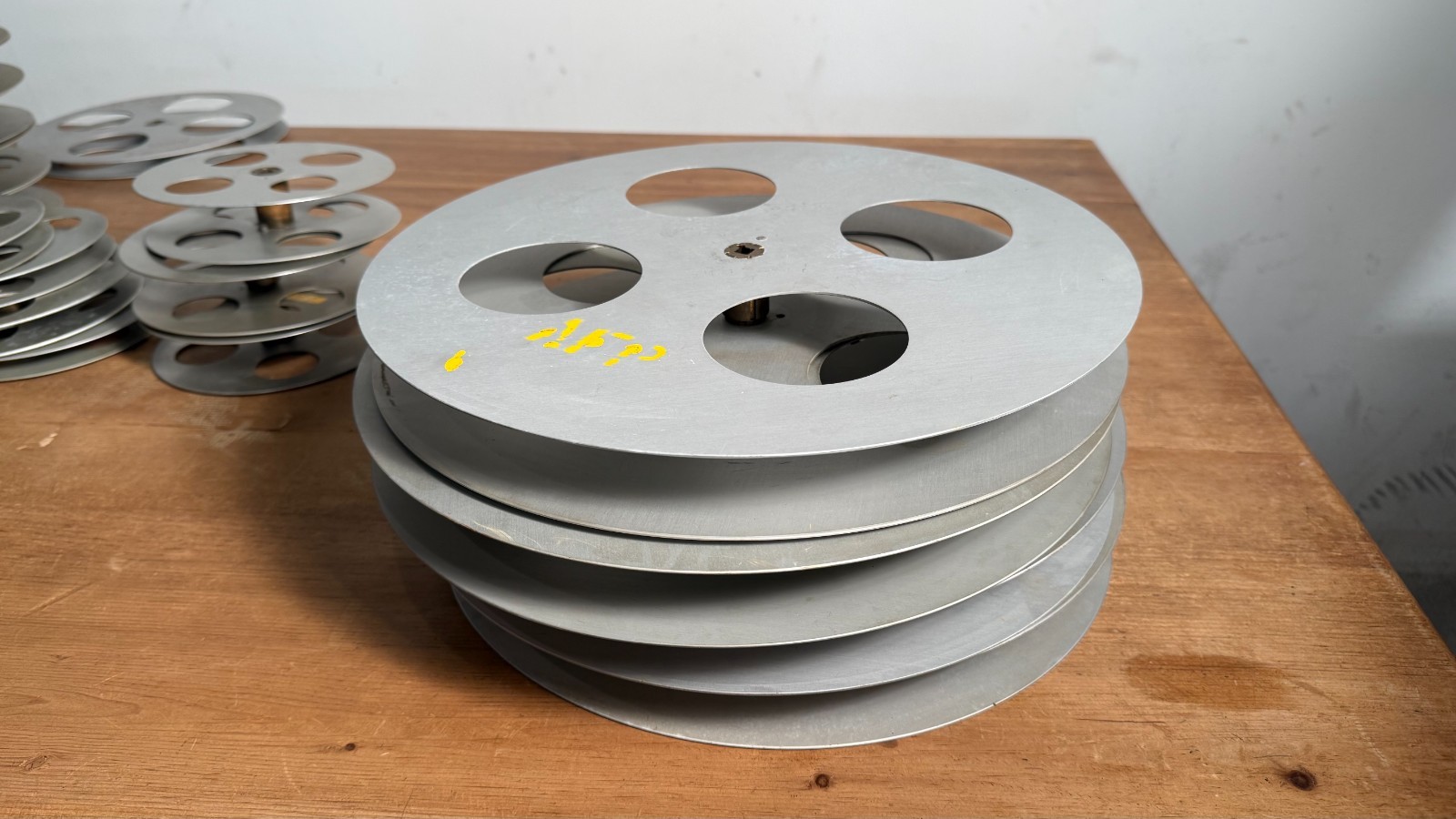 Goldberg Co 35mm Split Film Reel 2000ft for editing Movieola