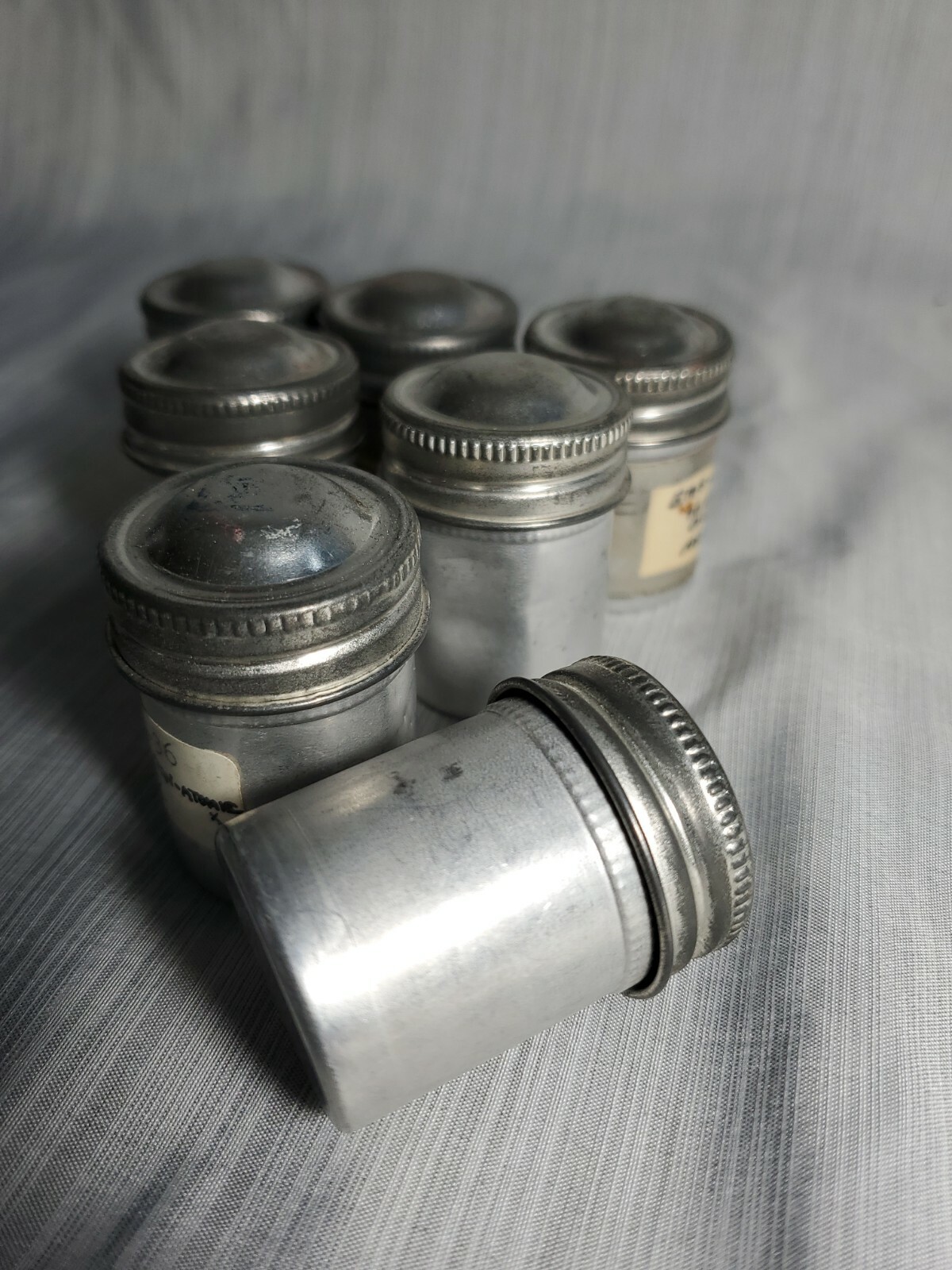 Group Lot Vintage Aluminum Film Canisters