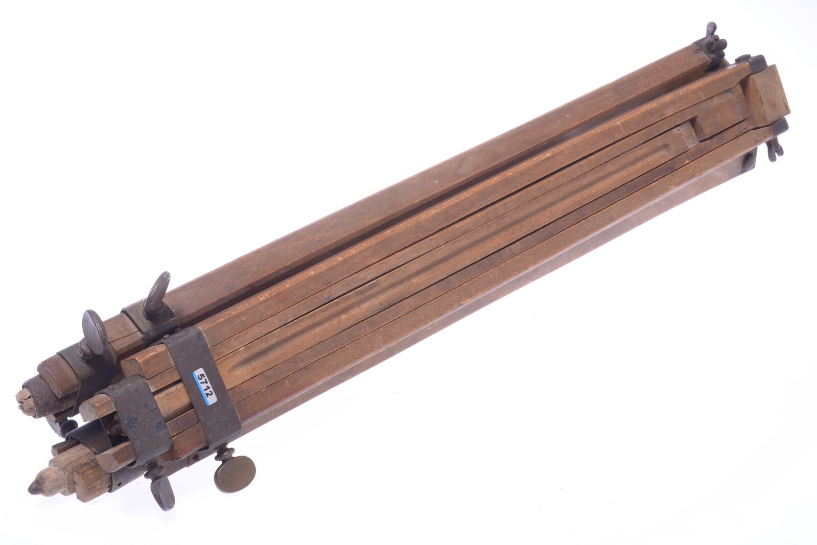 ✅ ANTIQUE WOOD TRIPOD 148CM, 58.26″ (EARLY MODEL, READ) GLASS PLATE FIELD CAMERA
