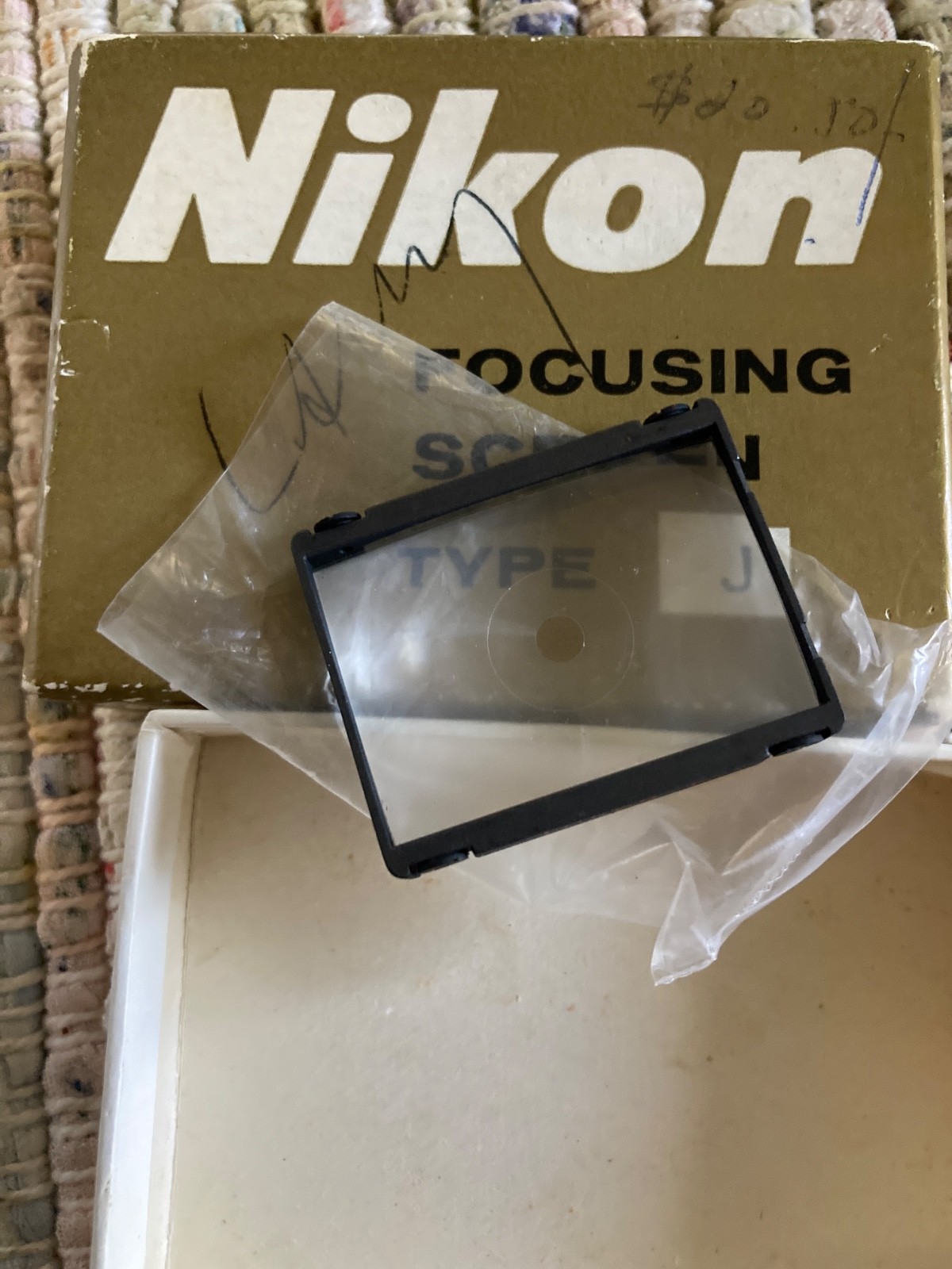 Nikon F Focussing Screen With Box, Nice! This is Model J.