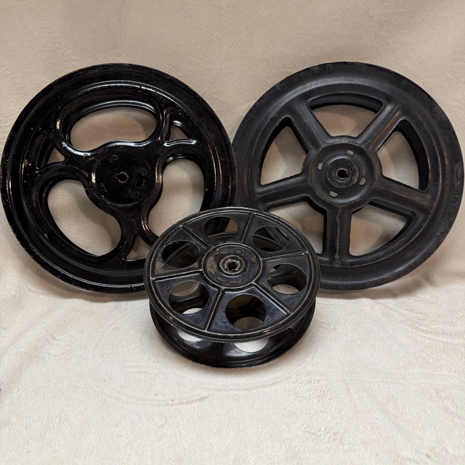 Antique Reel Lot Goldberg Brothers Film Reel Perfection Reel & Film Box Company