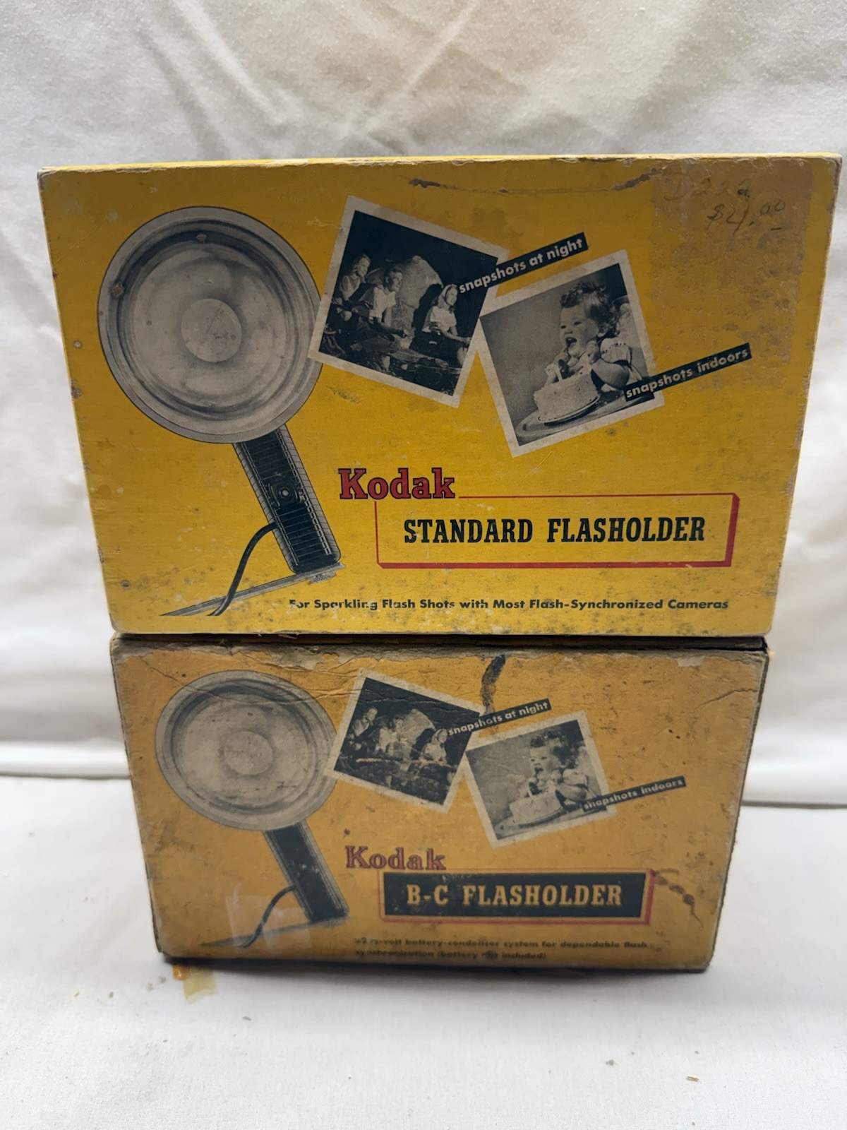 KODAK STANDARD & B-C FLASHOLDER Lot – Original Boxes, Untested, Parts / Display