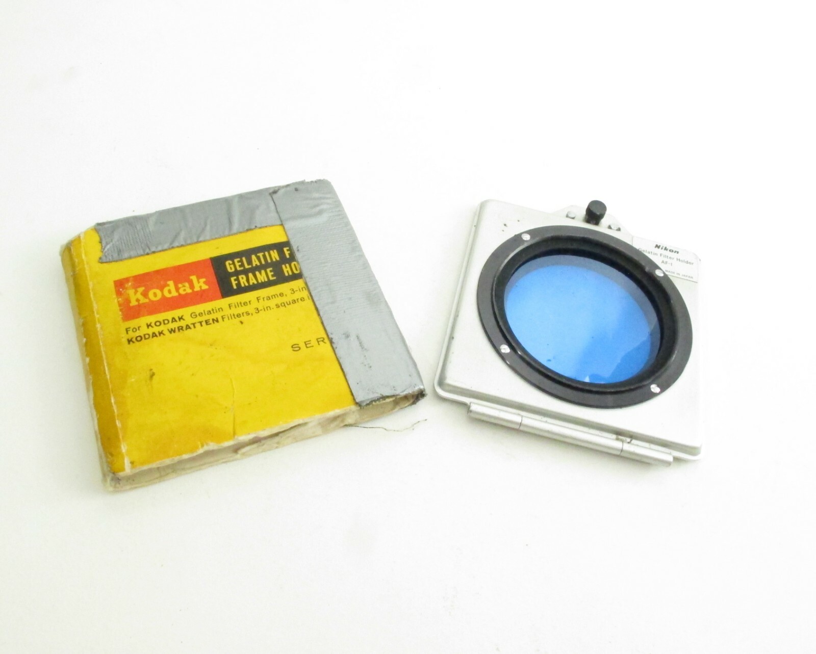 Vintage Nikon Branded Kodak Wratten Gelatin 4×4 Filter Frame Holder AF-1