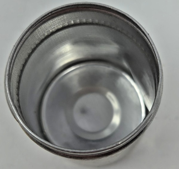 Vintage Kodak 35mm Metal Film Canisters Silver w/Yellow Lids, Lot of 7
