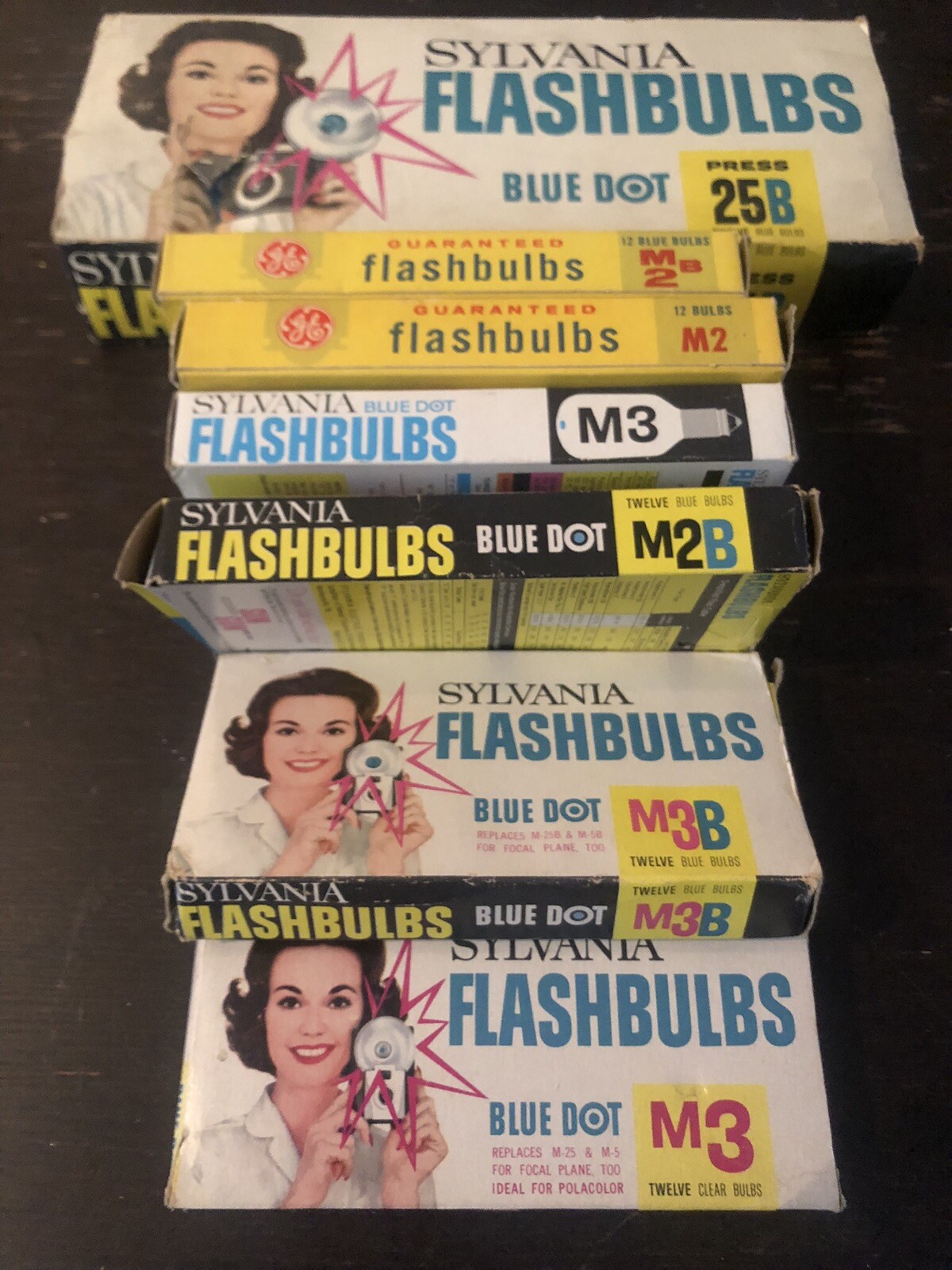 Sylvania Blue Dot Flashbulbs LOT M3