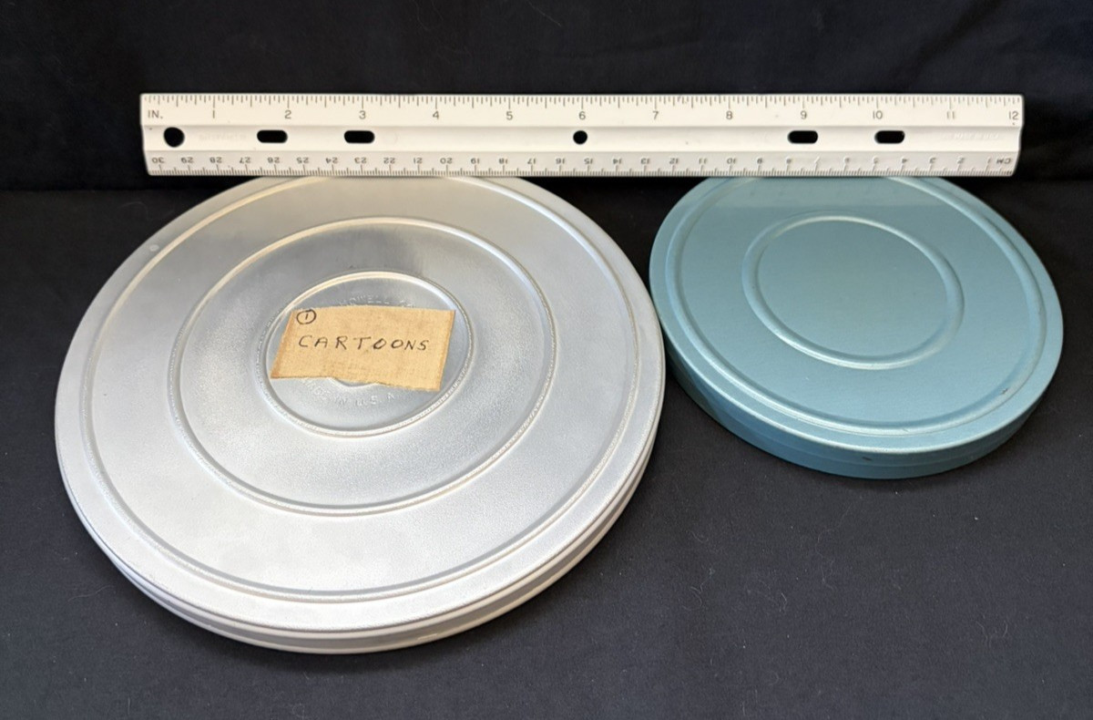 2 Vtg UNWATCHED 8mm Home Movies 1960/70’s Old Cartoons Chicago 1958 Ford