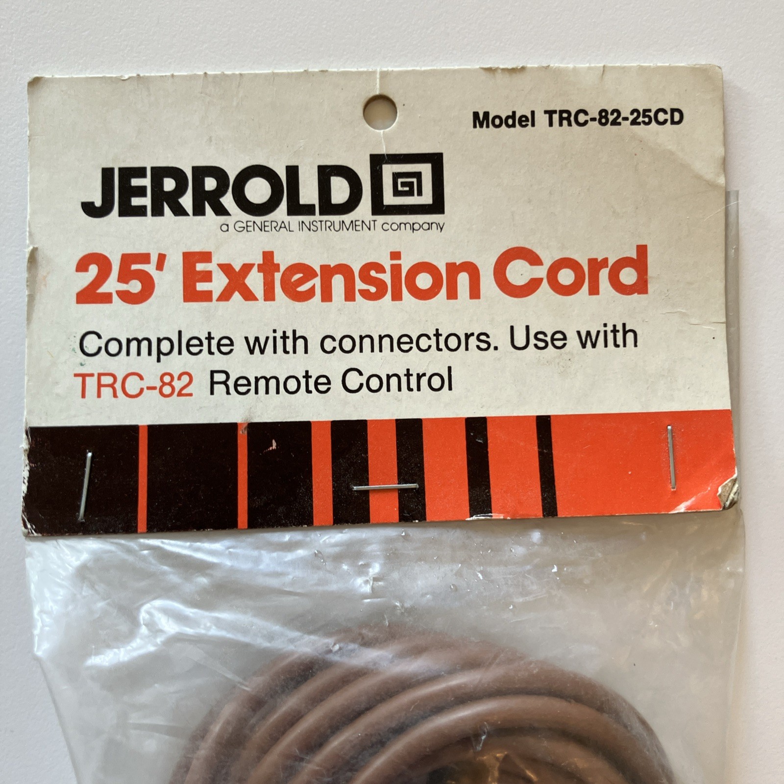 Jerrold NOS 25’ Remote Control Extension Cord Original And Unopened