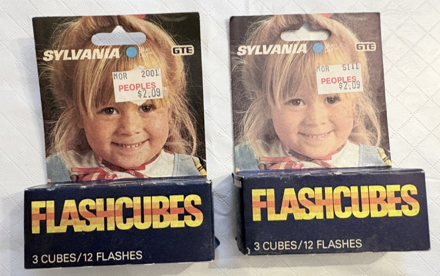 VTG 2 Packs (3 Each) SYLVANIA BLUEDOT FLASHCUBES – Standard Flashcube Cameras c