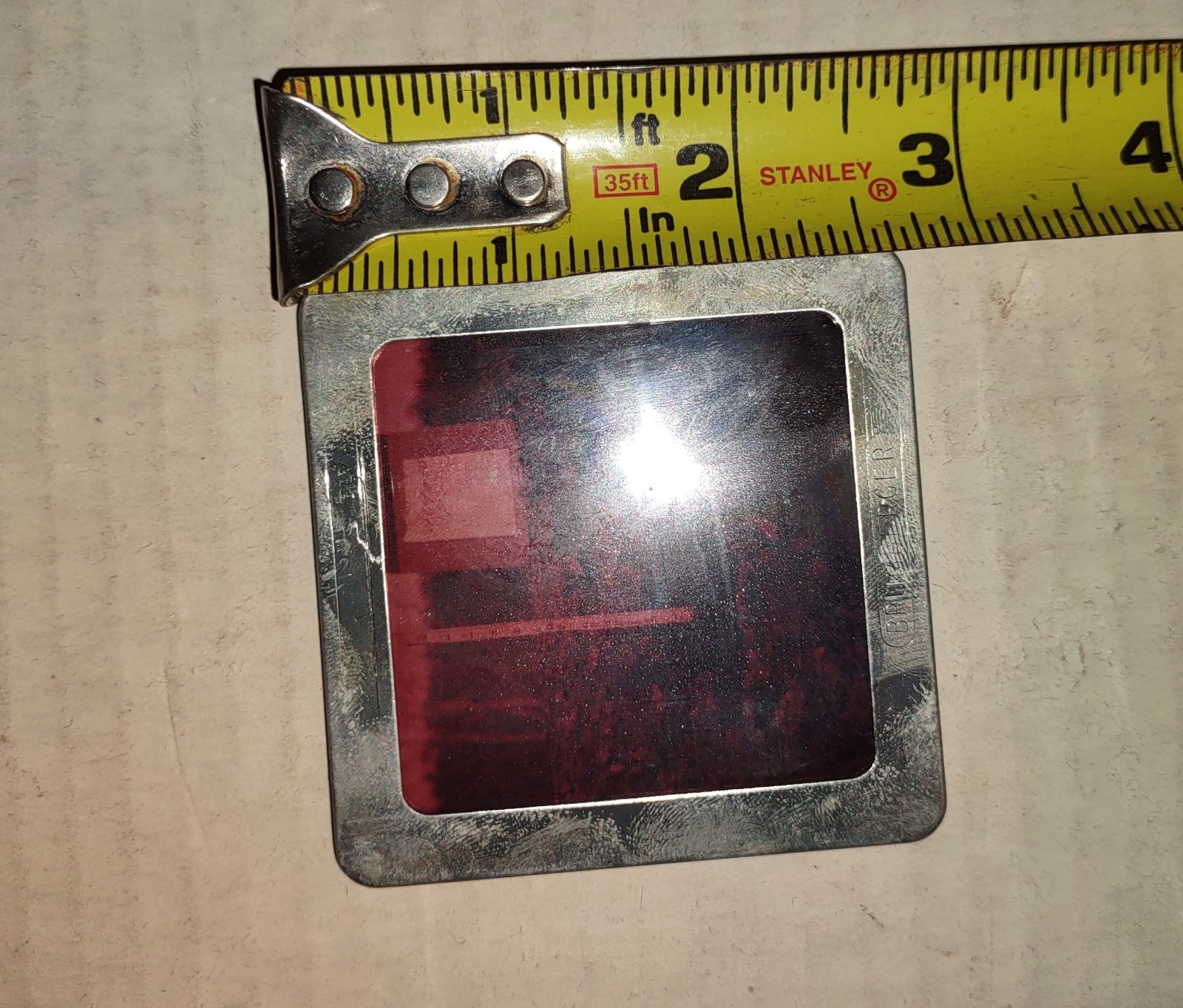 Brumberger Slide Box With Glass Slides 2 3/4 x 2 3/4 For 2 1/4 x 2 1/4 Films