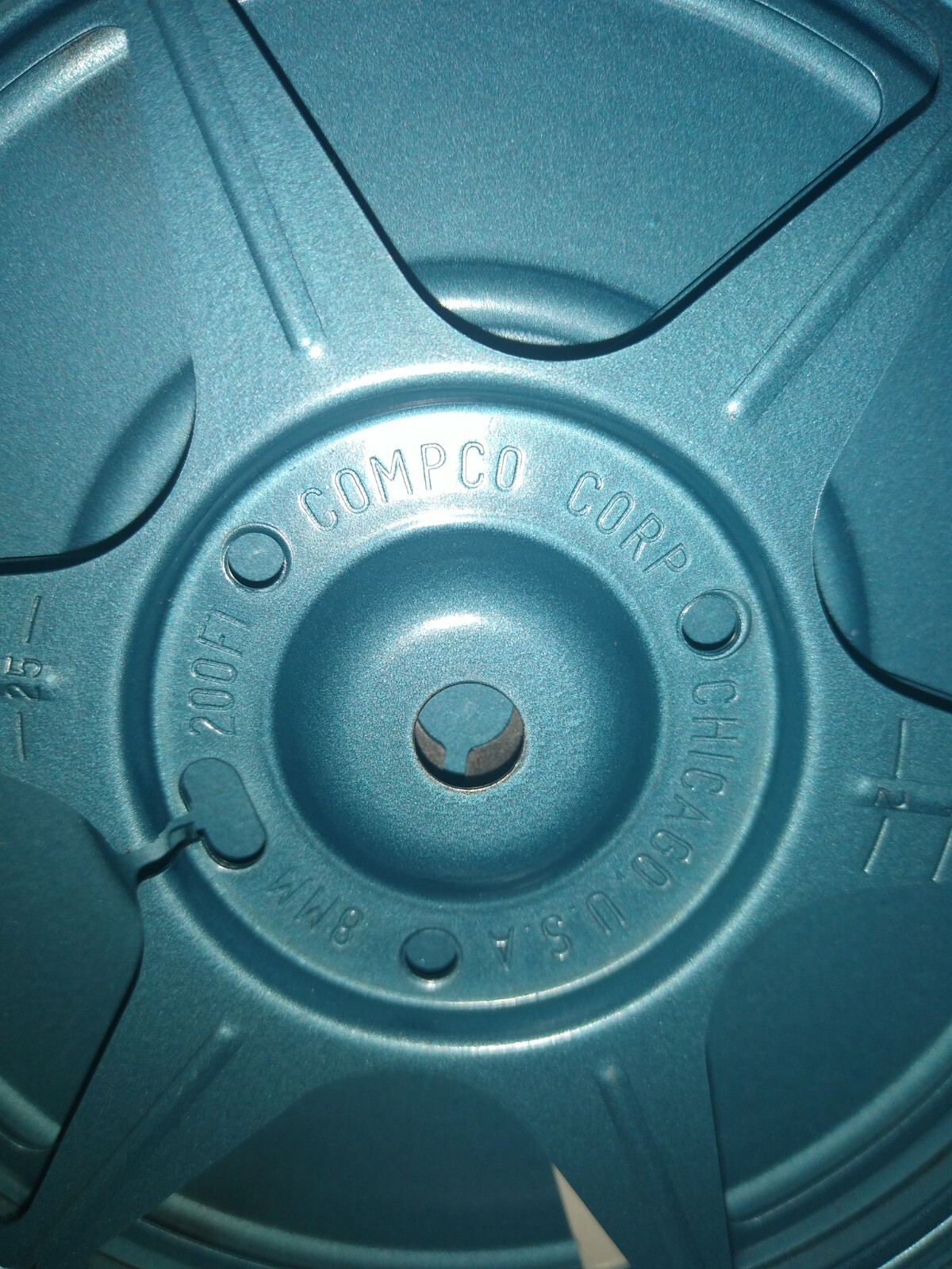 Lot of 3 Vintage Compco Corp Chicago USA 200Ft 8mm Metal Film Canasters