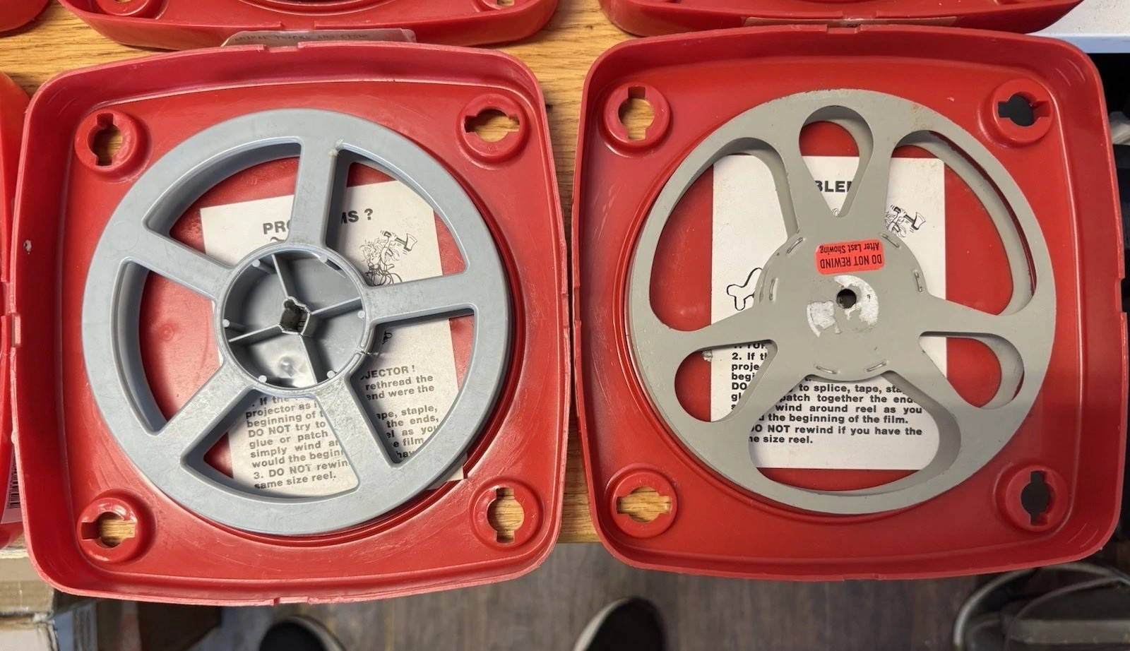 Vintage Plio-Magic 16mm Film Archival Plastic Storage Box 7″ Reel Film & Case
