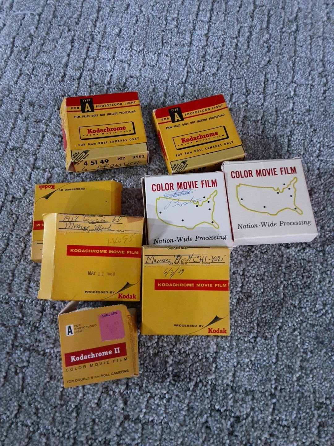 Mixed Lot of Vintage Camera/Film Accessories Film Spools Boxes Advertising Items