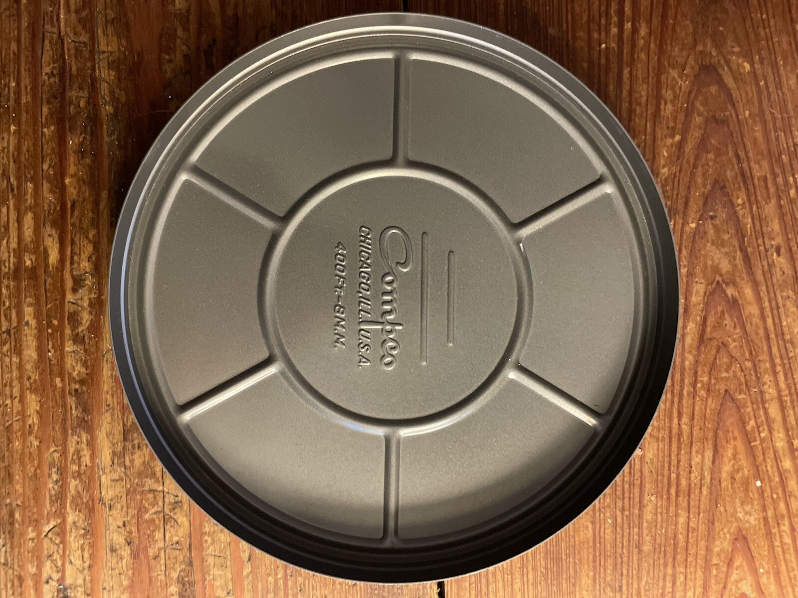 Vintage Compco Chicago 400 Ft 8MM Motion Picture Film Canister and Empty 7” Reel