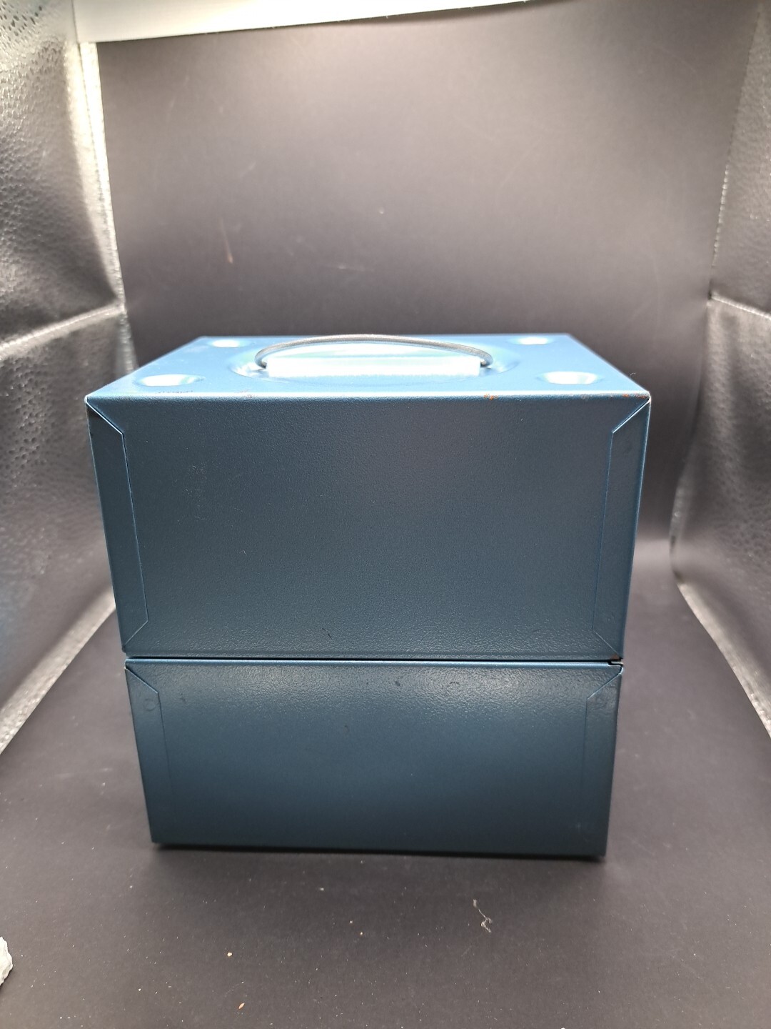 Vintage Kmart Metal Reel Storage Film Case Box Regular 8 Auto Take Up Reels