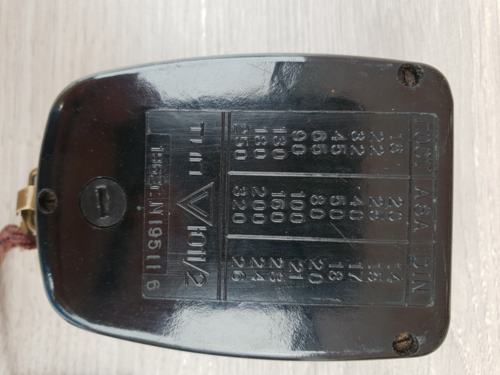Vintage photo exposure meter “Leningrad-2” SRSR, year of manufacture 1962