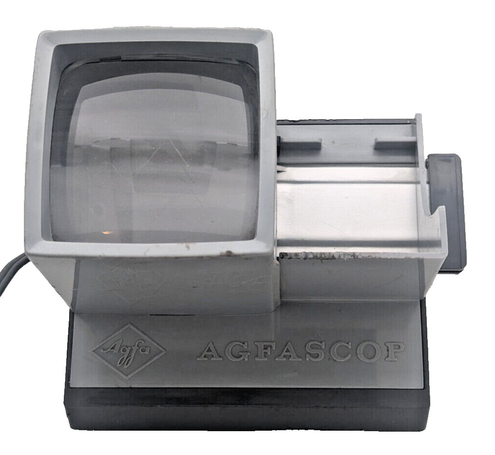 Agfascop Slide Viewer Made by Agfa in Germany Vintage Tested Works 2.5″ Screen
